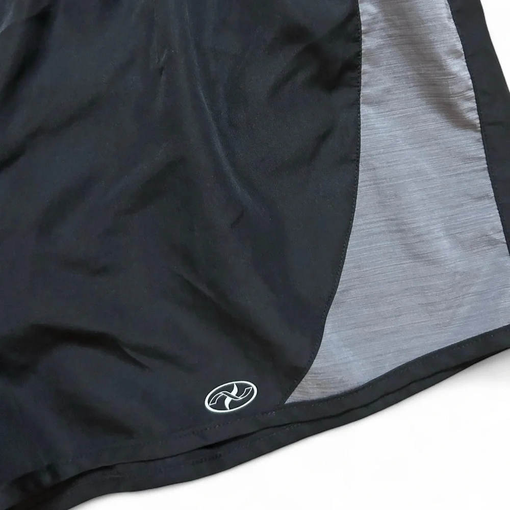 N.Y.L. Sports Black and Gray Elastic Shorts with built in underwear